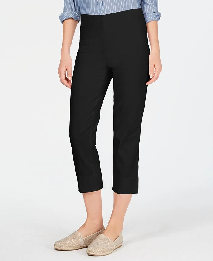 Charter Club Women's Chelsea Pull-On Tummy-Control Capris, Created For Macy's 1 Charter Club Women's Chelsea Pull-On Tummy-Control Capris, Created For Macy's