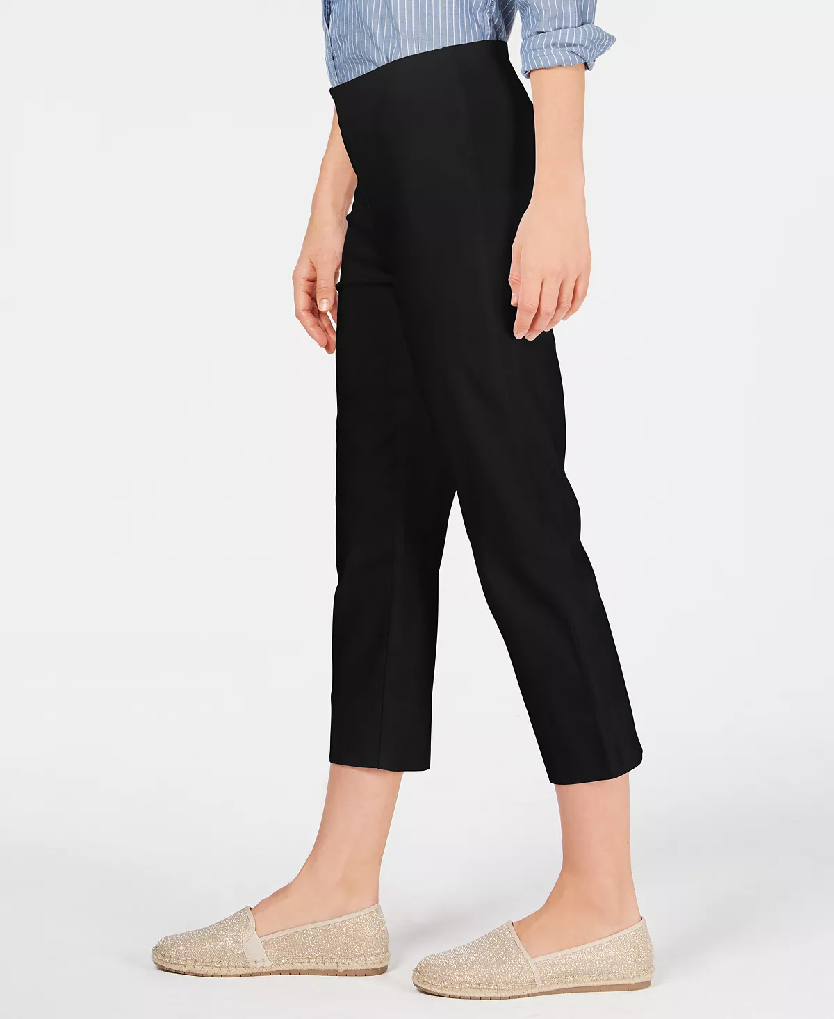 Charter Club Women's Chelsea Pull-On Tummy-Control Capris, Created For Macy's 3 Charter Club Women's Chelsea Pull-On Tummy-Control Capris, Created For Macy's - Image 3