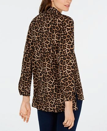 Michael Kors Leopard-Print Top, Regular And Petite Sizes 2 Michael Kors Leopard-Print Top, Regular And Petite Sizes - Image 2