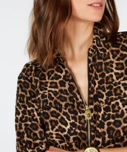 Michael Kors Leopard-Print Top, Regular And Petite Sizes 6 Michael Kors Leopard-Print Top, Regular And Petite Sizes -CeCe cloth-shop 13826019 fpx