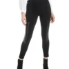 Bar III Faux-Leather-Patch Leggings, Created For Macy's
