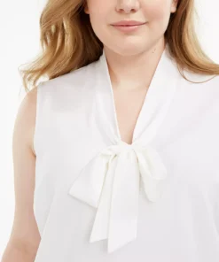 Kasper Plus Size Bow Top -CeCe cloth-shop 14514305 fpx