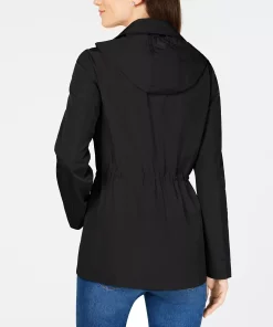 Charter Club Women's Water-Resistant Hooded Anorak Jacket, Created For Macy's -CeCe cloth-shop 14825356 fpx
