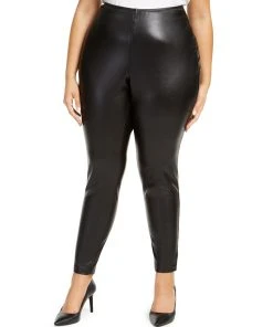 Vince Camuto Plus Size Faux-Leather Leggings