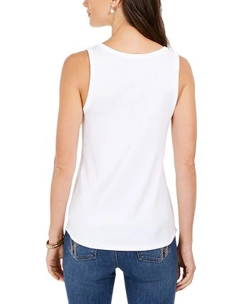Charter Club Women's Supima® Cotton Scoop-Neck Tank Top, Created For Macy's 2 Charter Club Women's Supima® Cotton Scoop-Neck Tank Top, Created For Macy's - Image 2