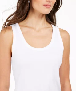 Charter Club Women's Supima® Cotton Scoop-Neck Tank Top, Created For Macy's 13 Charter Club Women's Supima® Cotton Scoop-Neck Tank Top, Created For Macy's -CeCe cloth-shop 15299870 fpx