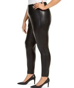 Vince Camuto Plus Size Faux-Leather Leggings -CeCe cloth-shop 15332186 fpx