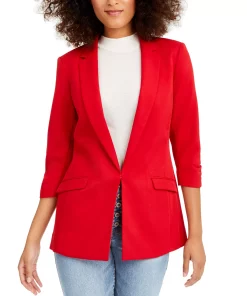 INC International Concepts Women's Menswear Blazer, Created For Macy's -CeCe cloth-shop 16600358 fpx