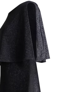 Connected Metallic Cape Jumpsuit -CeCe cloth-shop 17470830 fpx