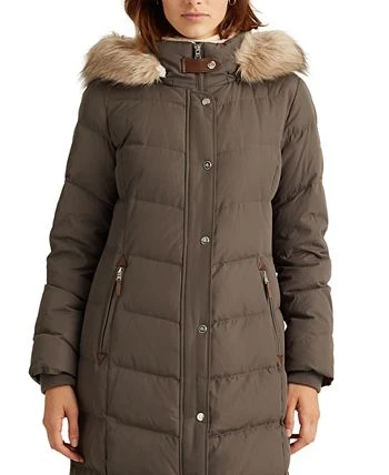 Lauren Ralph Lauren Hooded Down Coat, Created For Macy's 3 Lauren Ralph Lauren Hooded Down Coat, Created For Macy's - Image 3