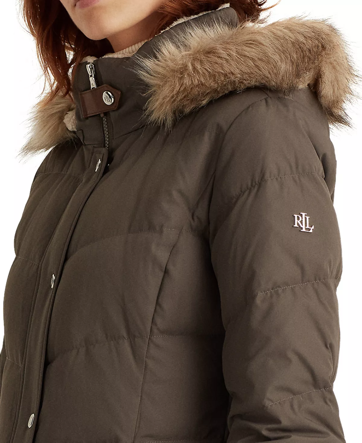 Lauren Ralph Lauren Hooded Down Coat, Created For Macy's 4 Lauren Ralph Lauren Hooded Down Coat, Created For Macy's - Image 4