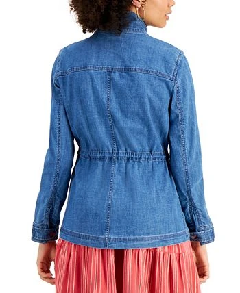 Style & Co Hambray Twill Jacket, Created For Macy's 2 Style & Co Hambray Twill Jacket, Created For Macy's - Image 2