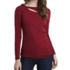 Vince Camuto Women's Sparkle Jersey Cutout Top