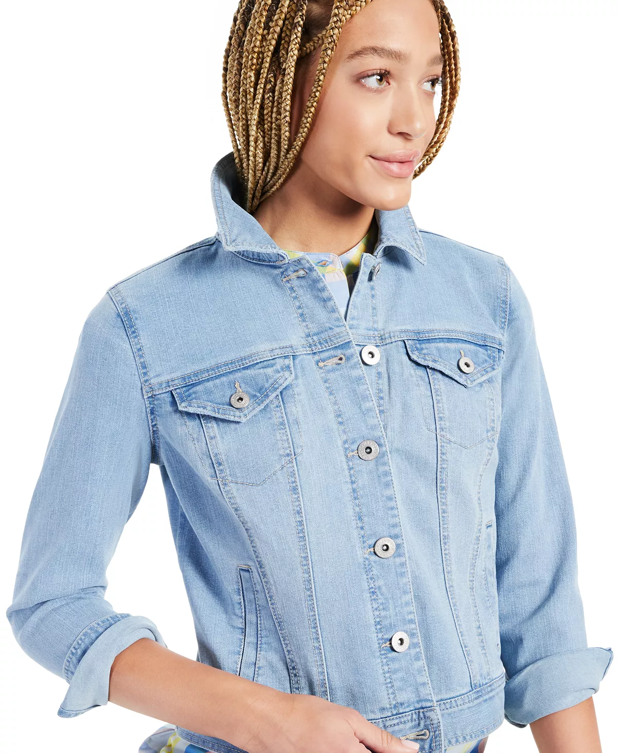 Style & Co Assic Denim Jacket, Created For Macy's 6 Style & Co Assic Denim Jacket, Created For Macy's - Image 6