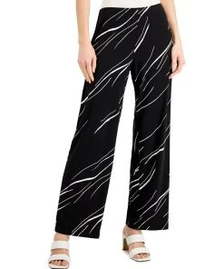 Alfani Women's Printed Wide-Leg Pants, Created For Macy's