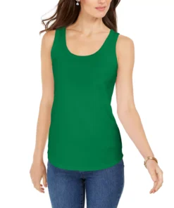 Charter Club Women's Supima® Cotton Scoop-Neck Tank Top, Created For Macy's 17 Charter Club Women's Supima® Cotton Scoop-Neck Tank Top, Created For Macy's -CeCe cloth-shop 18830511 fpx