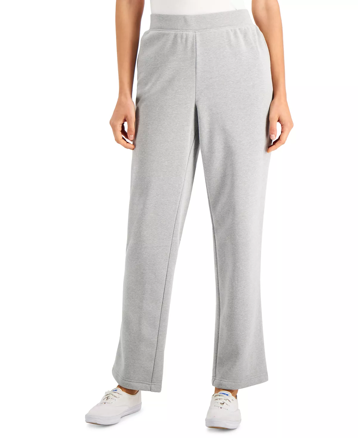Karen Scott Fleece Knit Mid-rise Solid Pull-On Pants, Created For Macy's 3 Karen Scott Fleece Knit Mid-rise Solid Pull-On Pants, Created For Macy's - Image 3