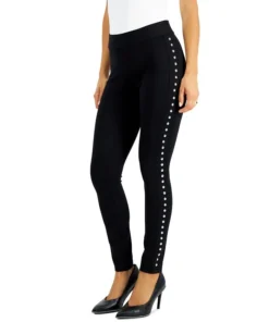 Bar III Side-Studded Leggings, Created For Macy's