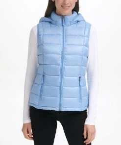Charter Club Women's Packable Hooded Down Puffer Vest, Created For Macy's