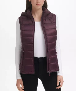 Charter Club Women's Packable Hooded Down Puffer Vest, Created For Macy's -CeCe cloth-shop 19265367 fpx