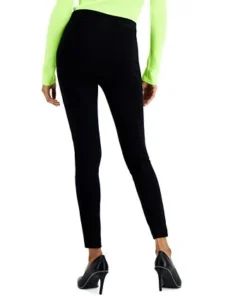 Bar III Faux-Leather-Patch Leggings, Created For Macy's -CeCe cloth-shop 19284117 fpx