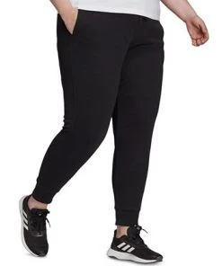 ADIDAS Plus Size Tapered Logo Jogger Pants -CeCe cloth-shop 19433361 fpx