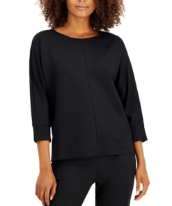 Anne Klein Boat-Neck Dolman-Sleeve Top