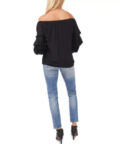 Vince Camuto Lip-Dot Off-The-Shoulder Top -CeCe cloth-shop 19547641 fpx