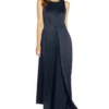 Adrianna Papell Crepe Overlay Jumpsuit