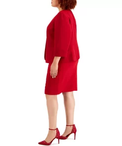 Kasper Plus Size Open Front Blazer -CeCe cloth-shop 19885852 fpx