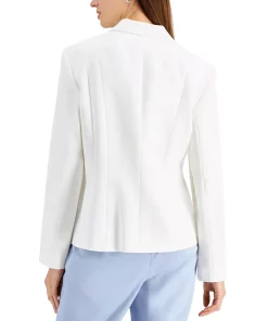 Kasper Plus Size Crepe One-Button Blazer -CeCe cloth-shop 19937579 fpx