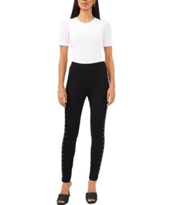 Vince Camuto Studded High-Rise Leggings 8 Vince Camuto Studded High-Rise Leggings -CeCe cloth-shop 20195731 fpx