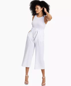 Bar III Tie-Front Jumpsuit, Created For Macy's