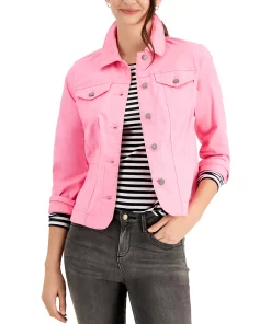 Charter Club Women's Denim Jacket, Created For Macy's -CeCe cloth-shop 20242158 fpx