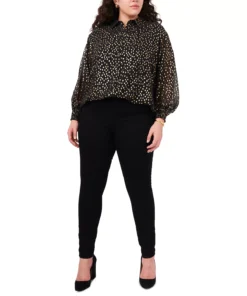 Vince Camuto Plus Size Foil-Dot Tunic -CeCe cloth-shop 20432008 fpx