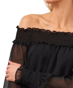 CeCe Smocked Off-The-Shoulder Top -CeCe cloth-shop 20656196 fpx