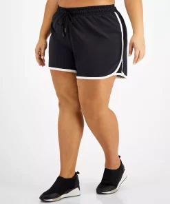 ID Ideology Plus Size Running Shorts, Created For Macy's 9 ID Ideology Plus Size Running Shorts, Created For Macy's -CeCe cloth-shop 20932415 fpx