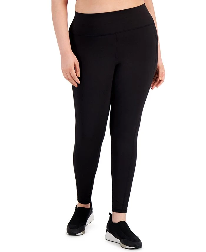 ID Ideology Plus Size Side-Pocket Full-Length Legging, Created For Macy's 1 ID Ideology Plus Size Side-Pocket Full-Length Legging, Created For Macy's
