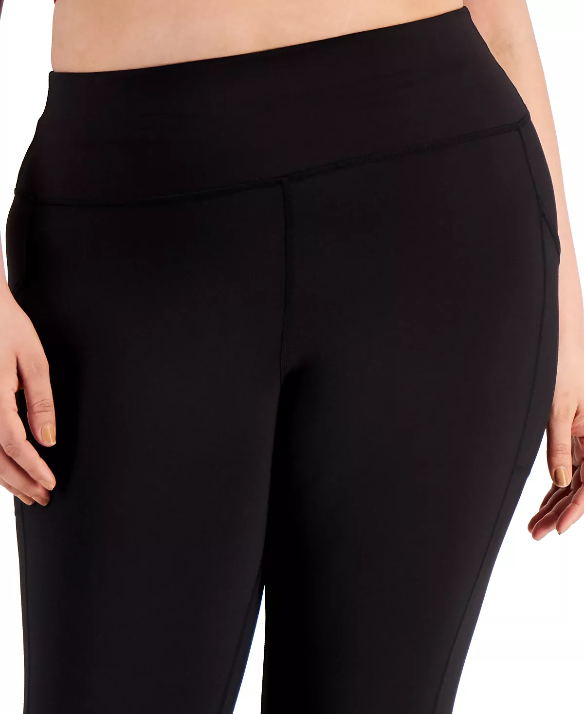ID Ideology Plus Size Side-Pocket Full-Length Legging, Created For Macy's 4 ID Ideology Plus Size Side-Pocket Full-Length Legging, Created For Macy's - Image 4