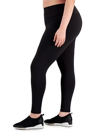 ID Ideology Plus Size Side-Pocket Full-Length Legging, Created For Macy's 3 ID Ideology Plus Size Side-Pocket Full-Length Legging, Created For Macy's - Image 3