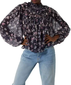 French Connection Kled Floral-Print Blouse
