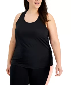ID Ideology Plus Size Textured Tank Top, Created For Macy's 9 ID Ideology Plus Size Textured Tank Top, Created For Macy's -CeCe cloth-shop 21145341 fpx