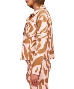 Sanctuary Printed Jeani Button-Down Denim Jacket 6 Sanctuary Printed Jeani Button-Down Denim Jacket -CeCe cloth-shop 21249414 fpx