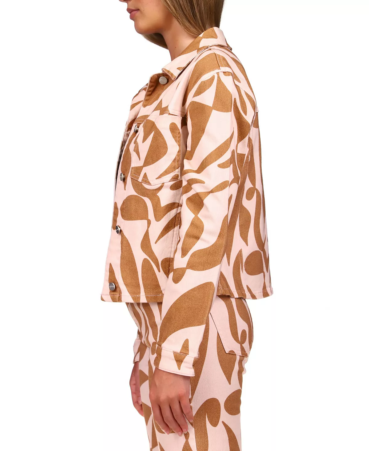 Sanctuary Printed Jeani Button-Down Denim Jacket 3 Sanctuary Printed Jeani Button-Down Denim Jacket - Image 3