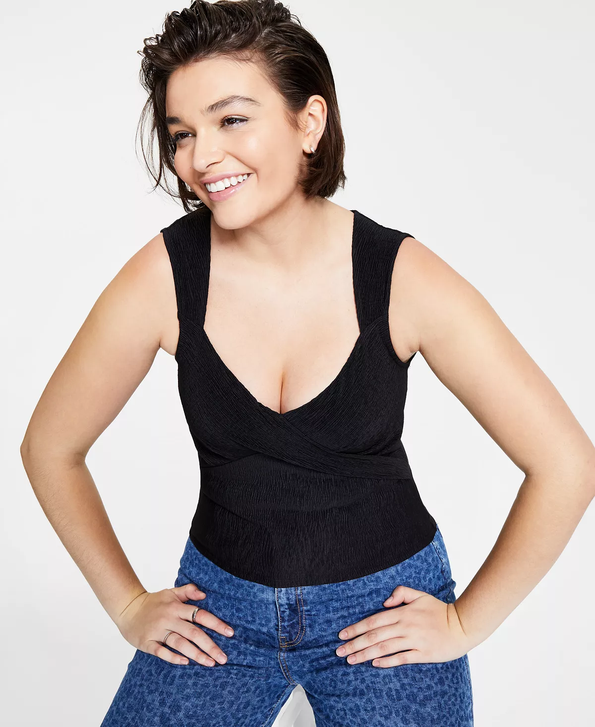 Bar III Women's Bustier Tank Top, Created For Macy's 4 Bar III Women's Bustier Tank Top, Created For Macy's - Image 4