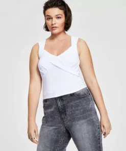 Bar III Women's Bustier Tank Top, Created For Macy's 9 Bar III Women's Bustier Tank Top, Created For Macy's -CeCe cloth-shop 21288731 fpx