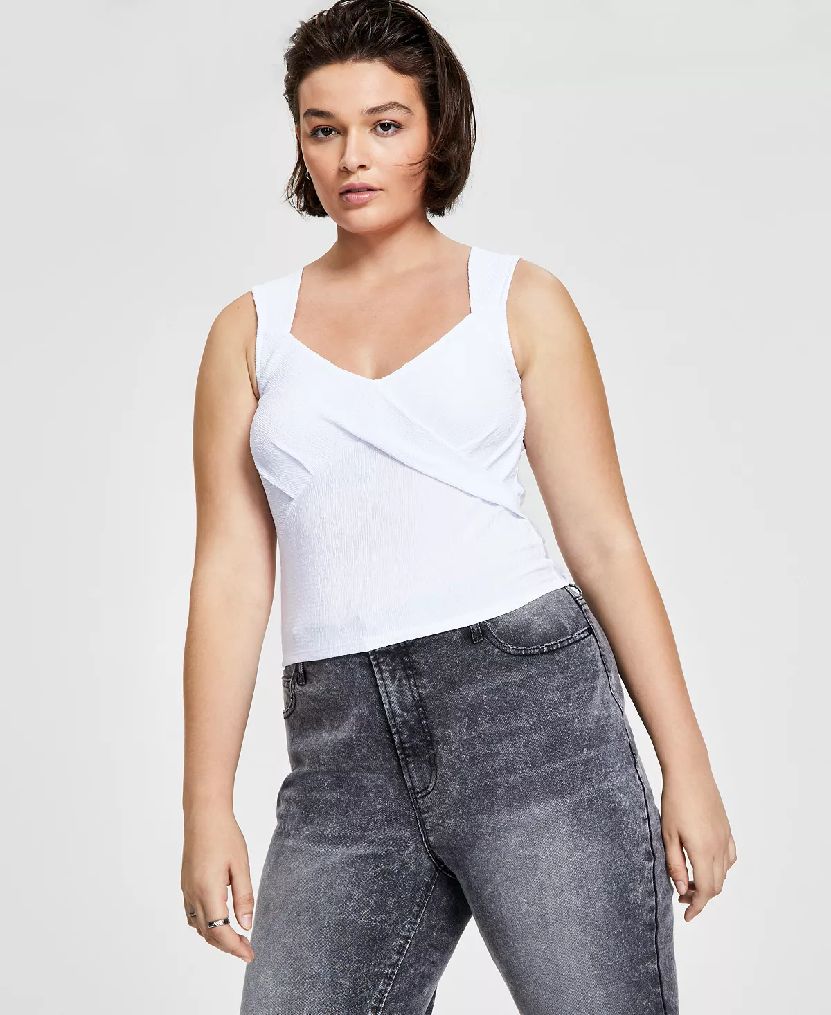 Bar III Women's Bustier Tank Top, Created For Macy's 3 Bar III Women's Bustier Tank Top, Created For Macy's - Image 3