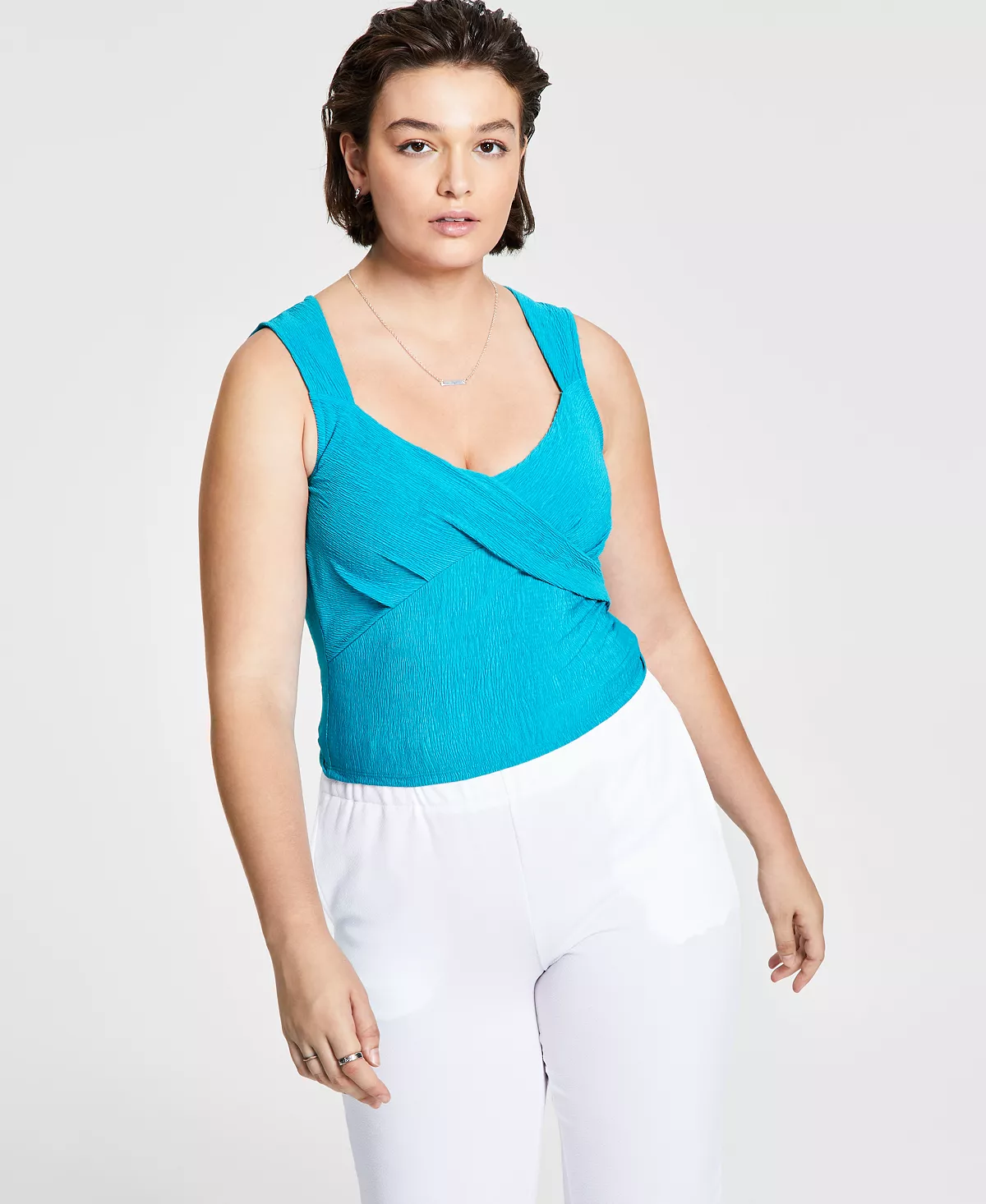 Bar III Women's Bustier Tank Top, Created For Macy's 6 Bar III Women's Bustier Tank Top, Created For Macy's - Image 6