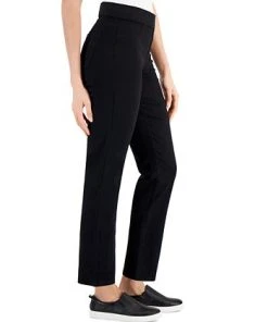 Karen Scott Women's Pull-On Black Denim Pants, Created For Macy's -CeCe cloth-shop 21373417 fpx