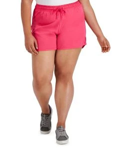 ID Ideology Plus Size Running Shorts, Created For Macy's